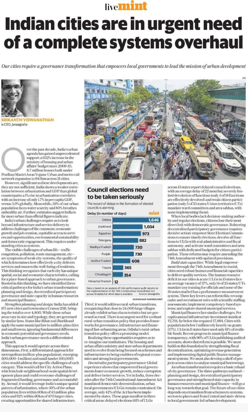 Image from “Janaagraha on building urban futures”